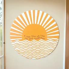 Quadro Decorativo Em Mdf - Minimalista Boho - A Cada Novo Dia - 19,5 X 19,5 Cm