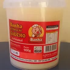 Banha de Porco Artesanal 100% Natural – Pote 900g