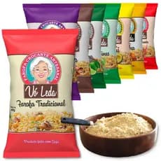 Farofa Artesanal Crocante Gourmet  Sabores - 400g - Vó Leda