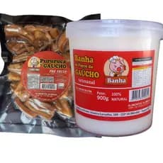 Banha de Porco 100% Natural 900g + Torresmo Pururuca Artesanal 250g
