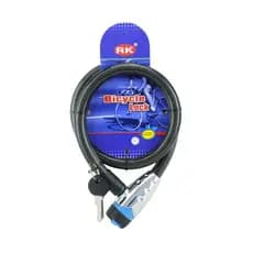 Cadeado Para Bicicleta Com Chave - 15mm X 800mm - RK - COR: PRETO