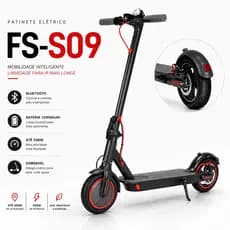 Patinete Elétrico Foston FS-S09 Bluetooth 8.5" 25Km - Preto Scooter Elétrico