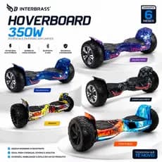 Hoverboard Eletrico Interbras 8.5 350w Infantil Adulto 120kg Skate elétrico infantil bateria Led Bluetooth Scooter