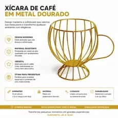 Porta Capsula De Café Dispenser Em Formato De Xícara Decorativa Em Aço Para Casa Escritório Promoção
