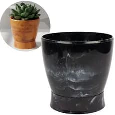 Vaso para Suculenta Flores Pequeno Anti Dengue Prato Rosqueado Cacto