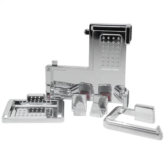 Kit de Acessórios para Banheiro de Canto com 5 peças Instala Fácil