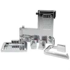 Kit de Acessórios para Banheiro de Canto com 5 peças Instala Fácil