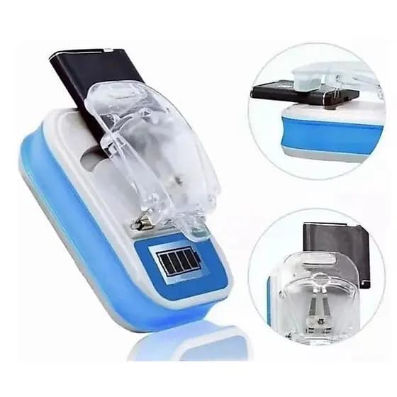 Carregador Universal de Bateria KTS-W009 LCD | Carregador Portátil para Celular