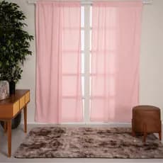 Cortina Para Porta 2 Partes Separadora de Ambientes Decorativa 2.05m x 90cm