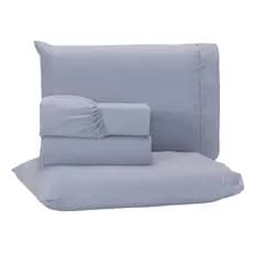 Jogo de Lençol Cama Box 4 Peças 400 Fios Solteiro Casal Queen King Toque Macio