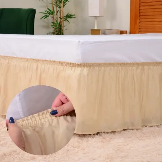 Saia de Cama Box Com Elastico Universal Solteiro Casal Queen King