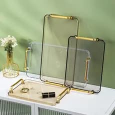 Bandeja Acrílico Cristal Organizadora Multiuso Premium Luwave