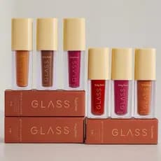 💄 Kit Gloss laqueado GLASS Ruby Rose – Rosa + Vermelho Poderoso