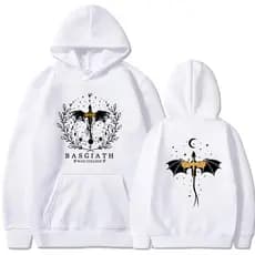 Moletom Canguru De Algodão Estampa Basgiath War College Blusa Unissex De Qualidade Casual