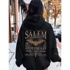 Moletom com Capuz Casual Unissex Estampa de Slogan Outono/Inverno Envio Imediato Top Lançamento