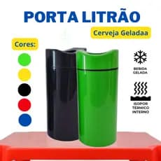 Porta Garrafa Litro Litrão Camisinha de Cerveja Isopor Térmico, 1l Litrão Porta Garrafas Térmico Bar