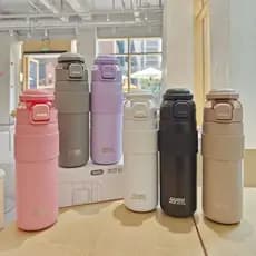 Garrafa Copo Térmica 700ml Inox Academia Esporte Bebida Gelada Com Canudos e 2 Bico