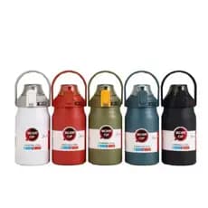 Garrafa Térmica de Viagem Aço Inox Água Café com Alça Camping Trilha Acampamento 1200ml