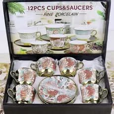 Xícara de café 80mL - kit com 12 peças em Porcelana