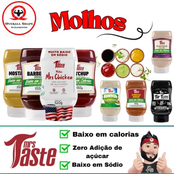 Molhos baixo em calorias Sem adição de Açúcares Fitness  - Mrs Taste
