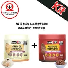 Kit 2x Pasta de Amendoim 500g 1x Beijinho + 1x Brigadeiro - Power One