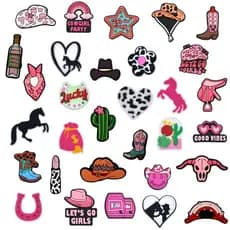 Pins Bottons Para Sapatos Emborrachado Country