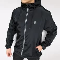 04# Jaqueta Corta Vento Masculina Forrada Premium Impermeável Masculina Gola Alta Bolso zíper Invisivel