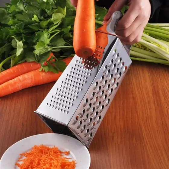 Ralador 4 Faces em Inox Com Alça - Original Line  Inox