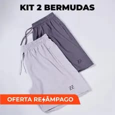 Kit 2 bermudas masculinas academia Luzzoo treino praia corrida shorts elástico tecido leve