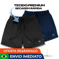 Bermuda Masculina academia Elastic Luzzoo Treino e Performance Shorts Esportivo