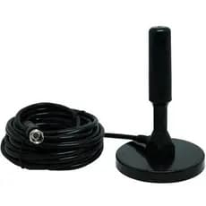 Antena Tv Digital Hdtv Interna Externa 3.5dbi Base Magnética Peining WU-3003 Preta Conversora