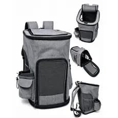 Mochila Transportadora Pet Cães E Gatos Com Abertura C555
