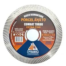 Disco Diamantado Combat Turbo Extra Fino 105mm Furo 22mm Pyramid