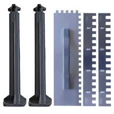 2 Suportes de Régua + 1 Desempenadeira Kit3em1 de 36cm FLEXTOOLS