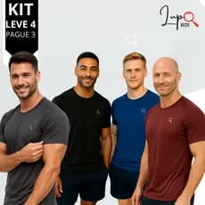 4 Camisas Masculinas Exercício Dry Fit Raglan Blusa Corrida Leve Malha Fria Camisa Treino Academia