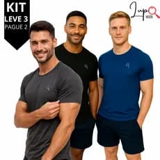 3 Camisas Masculina Blusa Moda Fitness Camisa Dry Fit Treino Corrida Leve Academia Exercício