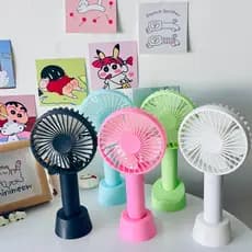 Mini Ventilador Recarregável USB Portátil De Mesa Portátil Com Bateria