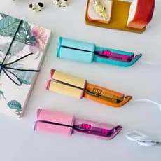Mini Chapinha 2 Em 1 Modelador De Cachos Prancha portátil Com Clipe De Travamento