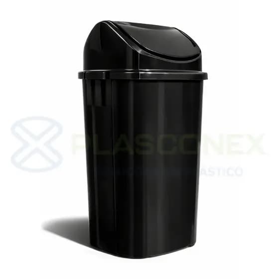 Cesto Lixeira para Cozinha 60 Litros  Preto ou Branco - JV