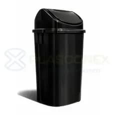 Cesto Lixeira 60 Litros C/ Tampa Vai e Vem Preto