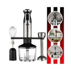 Mixer 3 Em 1 Inox e Preto 850w de Potência Com 12 Velocidades EMX03 Eos