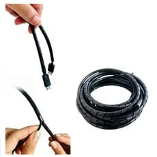 Organizador de fios espiral 1/4 - 6mm fibra-otica carregador