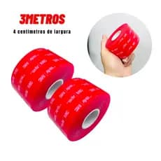 Fita 3M VHB larga dupla face extra forte 40mm x 3 metros