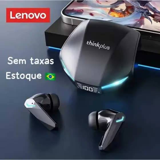 Fone Ouvido Bluetooth Lenovo XT53 Original Lançamento 2025 Som HD Grave Potente Bateria Longa à Prova d'Água