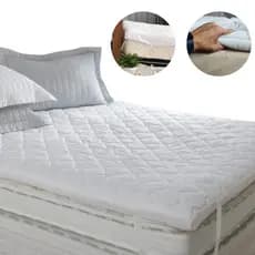 Pillow Top Protetor Queen Toque Macio 370 Fios Elástico Matelado Ziper Premium Fibra Siliconada