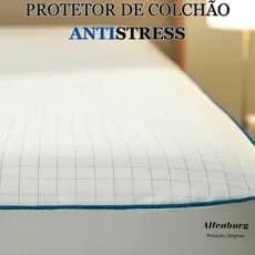 Protetor de Colchão Queen Antistress Altenburg 100% impermeavel com fios de carbono