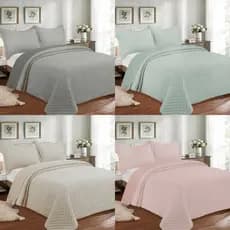 Cobre Leito Colcha Capri Solteiro, Casal, Queen e King 2 e 3 Peças Elegância e Conforto