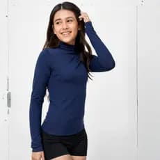 Blusa Cacharrel Feminina Manga Longa Gola Alta Premium
