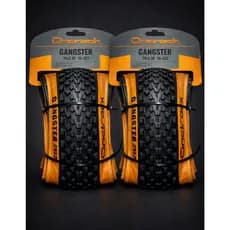 Par Pneu 29x2.20 MTB Gangster 60 Tpi Kevlar Tubeless PTO/MAR Reforçado p/ Trilha Aderência Máxima