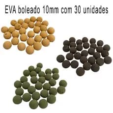 EVA Boleado 10mm Kit com 30 Unidades – EVA para Pesca de Tamba, Tambacu, Anteninha e Superfície